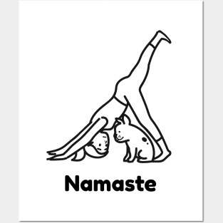 NAMASTE Yoga Dog Posters and Art